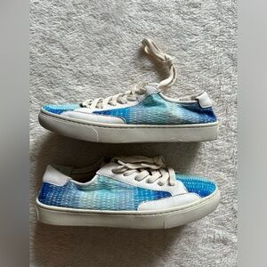 Soludos Blue and White Women's Sneakers